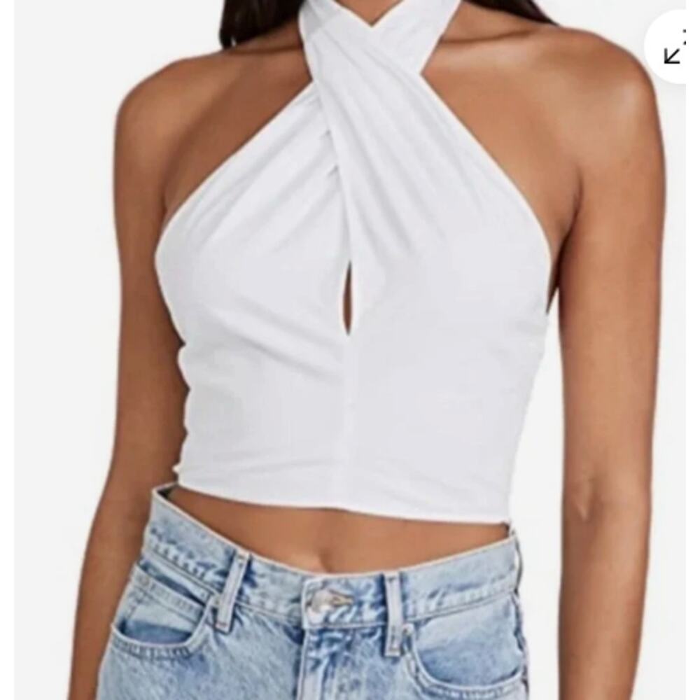 Staud 100% Cotton Halter Side Zipper Size 14 NWT - Picture 10 of 16